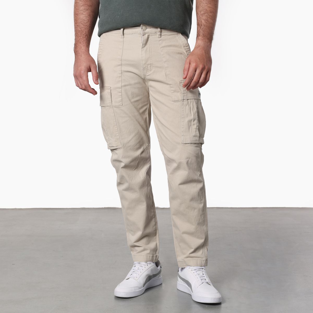 DENIMLAB - Pantalón cargo Hombre de Algodón Denimlab Largo 32
