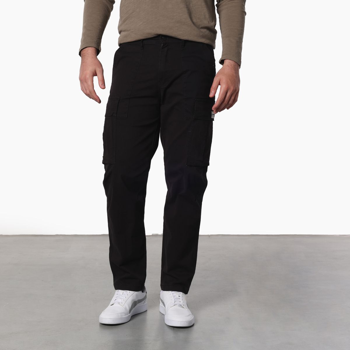 DENIMLAB - Pantalón cargo Hombre de Algodón Denimlab Largo 32