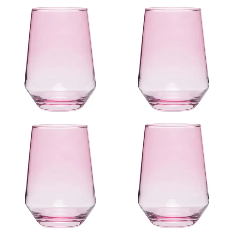 MICA - Set de vasos cortos Mica Vidrio 4 Piezas 250 ml
