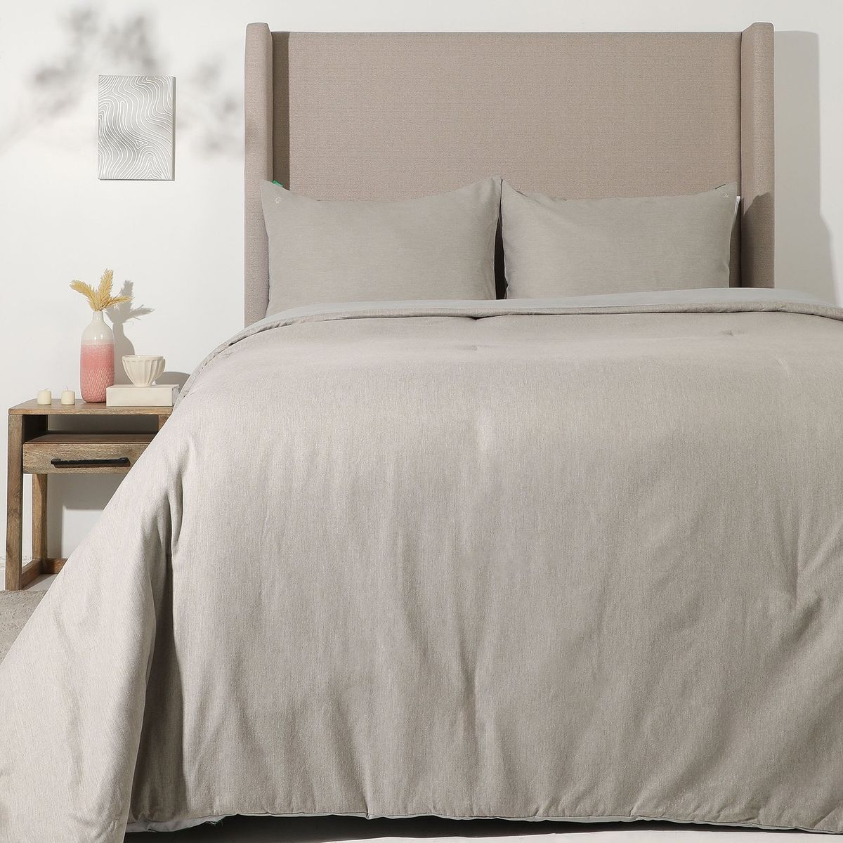 BENETTON - Edredón Poliéster Jersey Doble,Queen y King