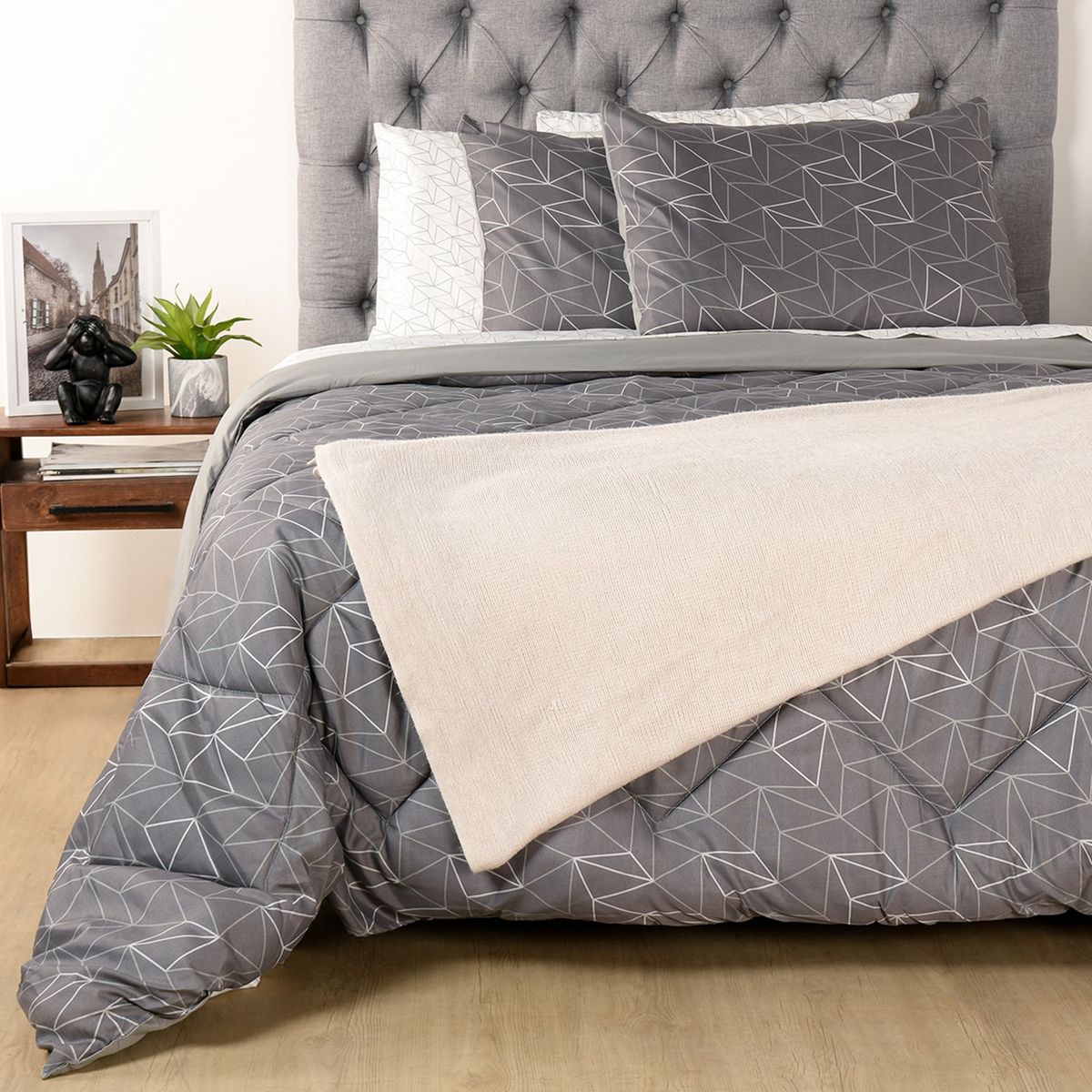 AMBIENTA - Edredón + Juego de sábanas JUEGO DE CAMA