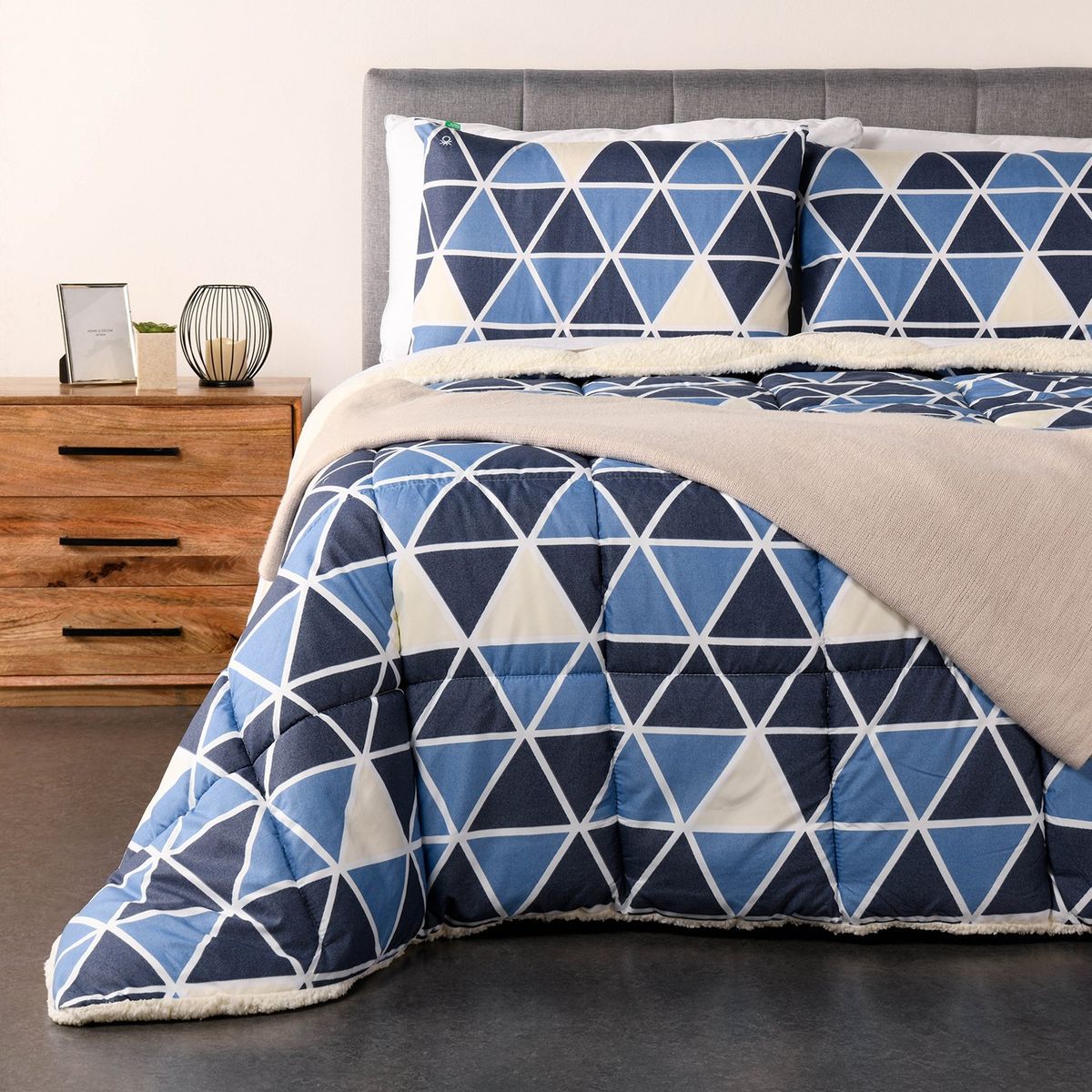 BENETTON - Edredón Benetton Estampado Bari Sherpa