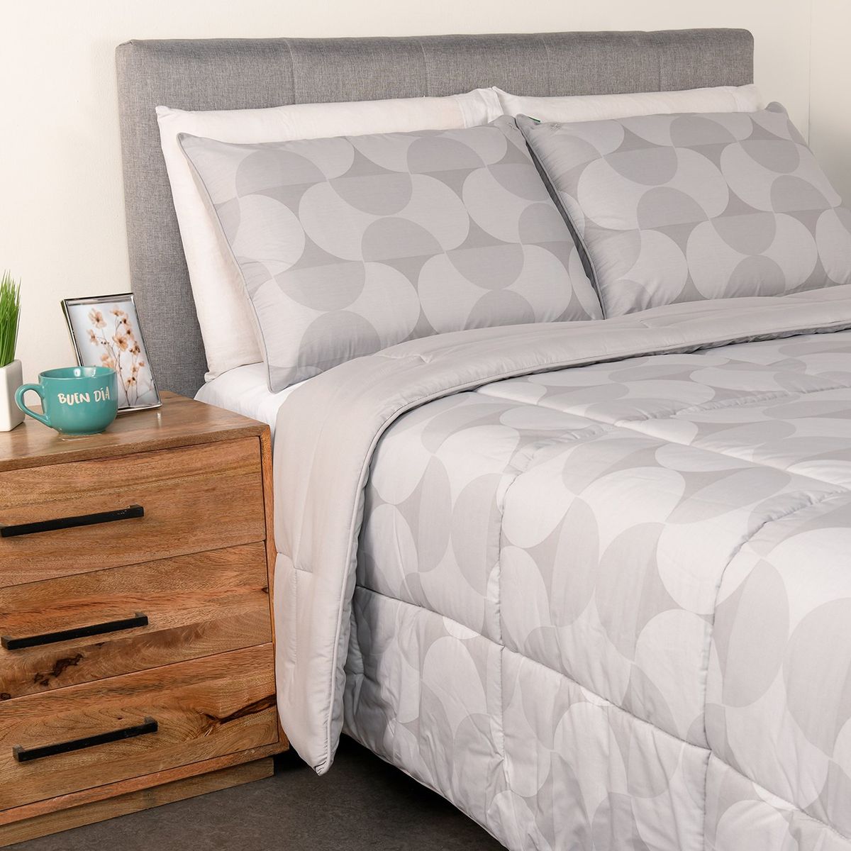 BENETTON - Edredón Polialgodón Aldo Doble,Queen y King