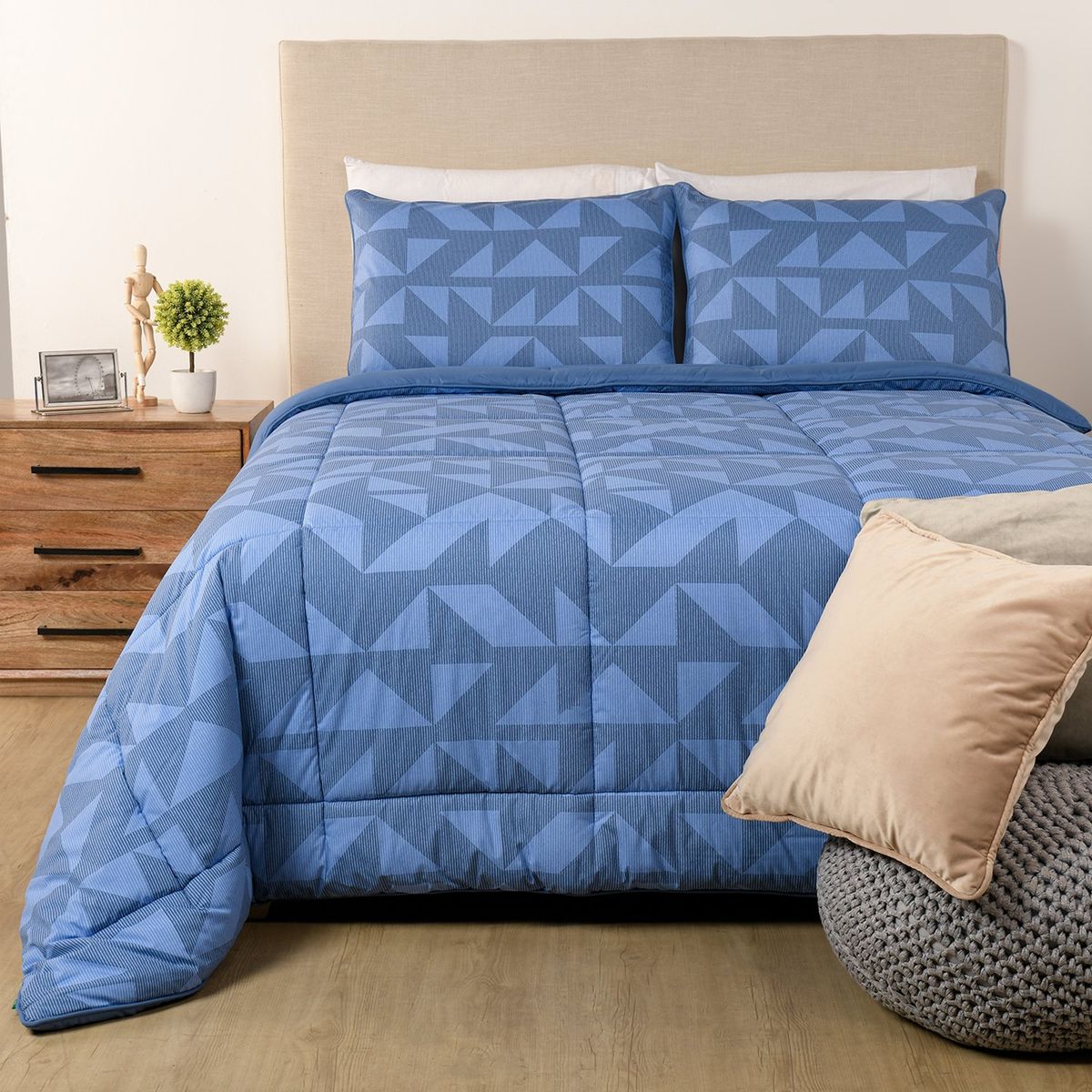 BENETTON - Edredón Polialgodón Luigi Doble,Queen y King