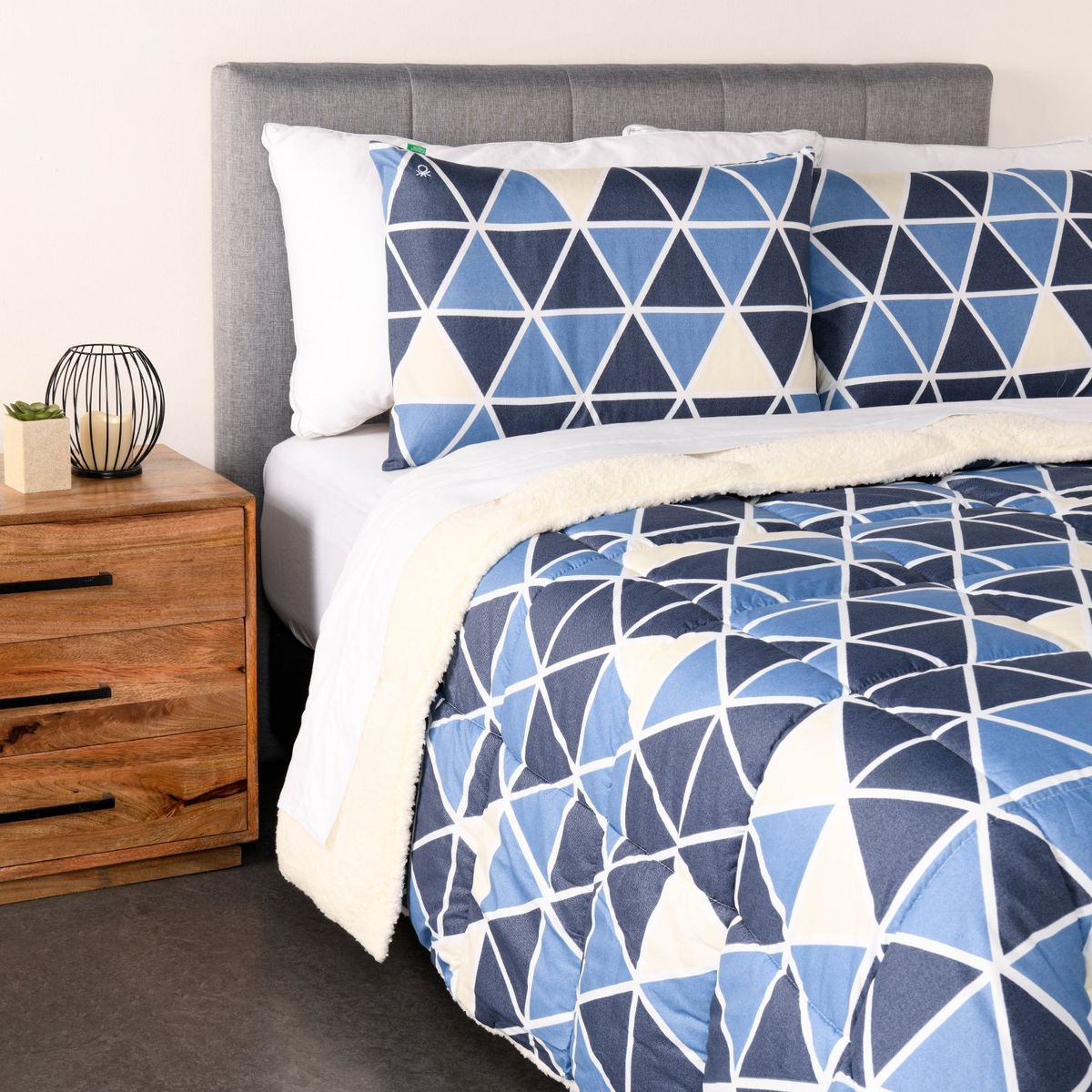 BENETTON - Edredón Benetton Estampado Bari Sherpa