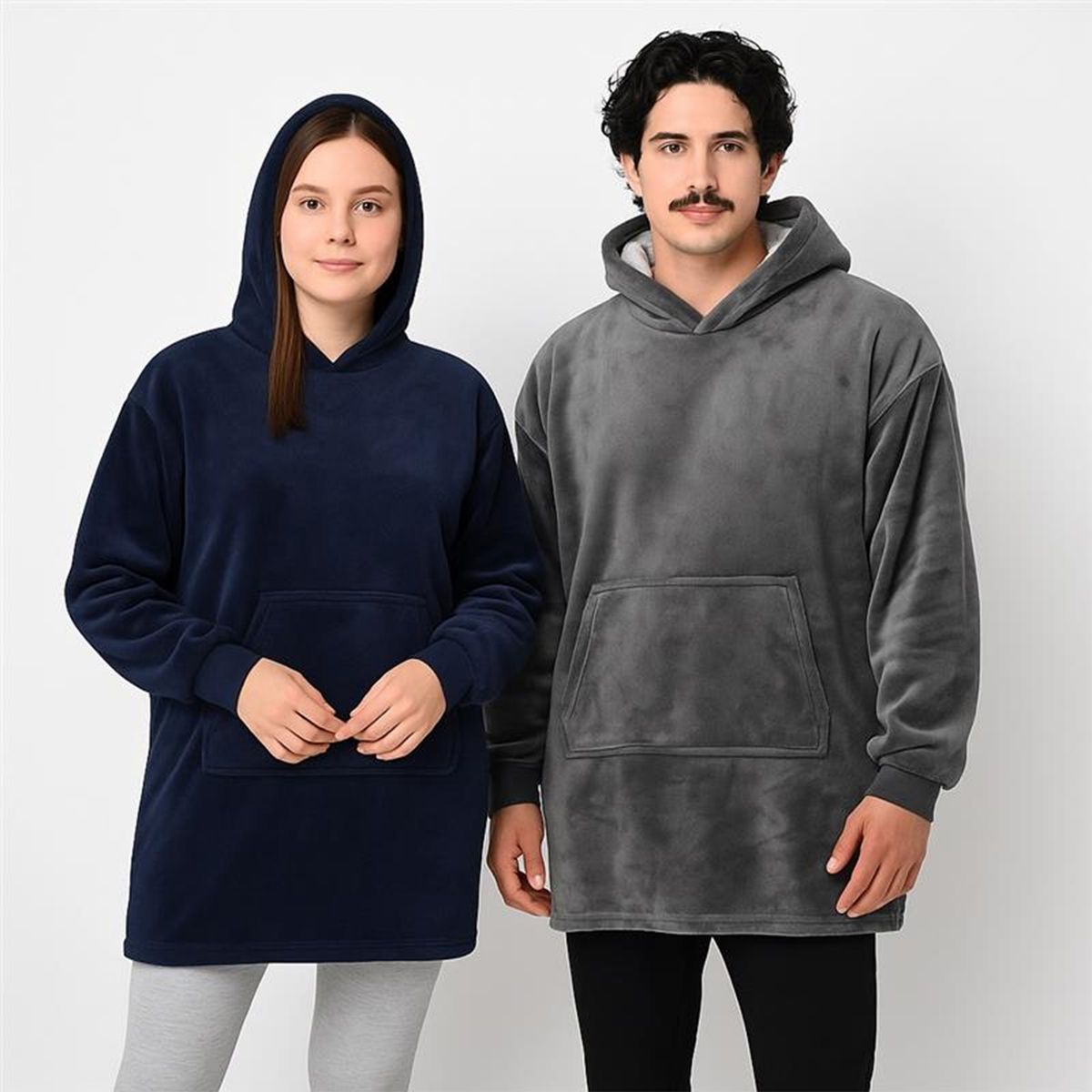 MICA - Manta Hoodie Lisa de Poliéster Mica