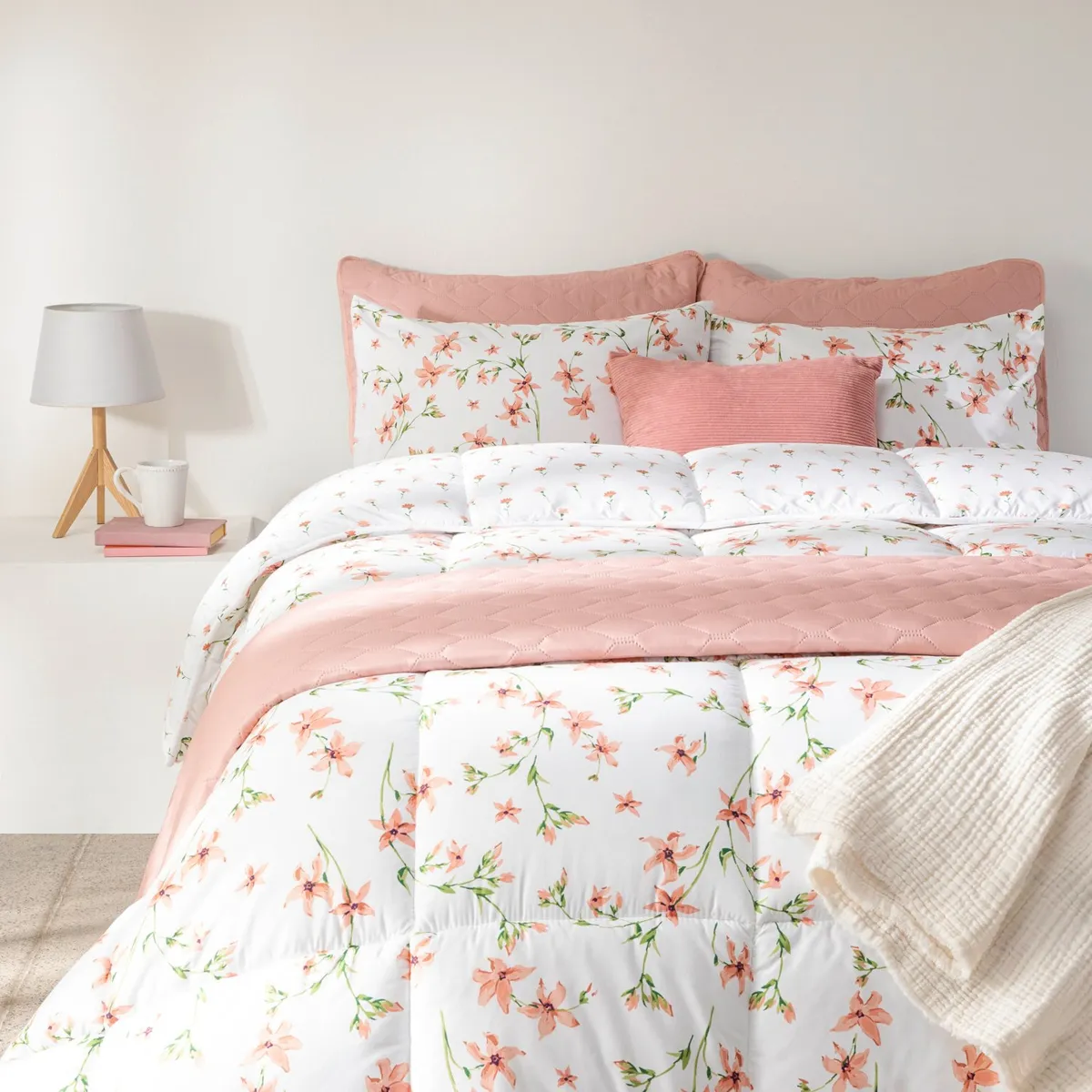 MICA - Edredón Poliéster Isidora Sencillo, Doble, Queen y King