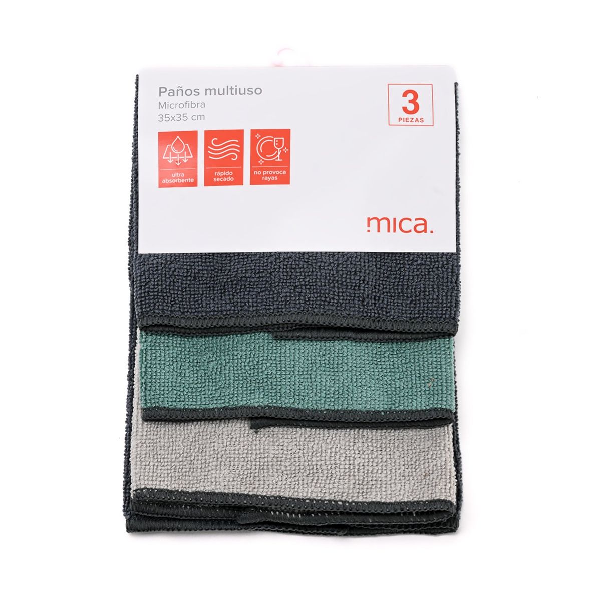 MICA - Paño de cocina Poliéster 35 x 35 cm