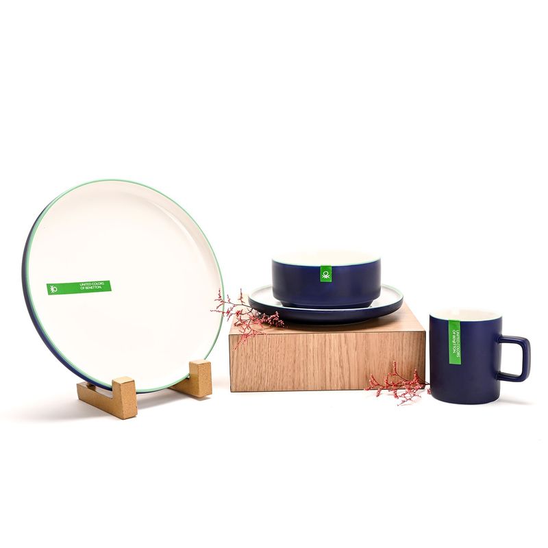 BENETTON - Taza de Cerámica Stack Rim 360 ml Benetton 9.5 x 8.5 cm