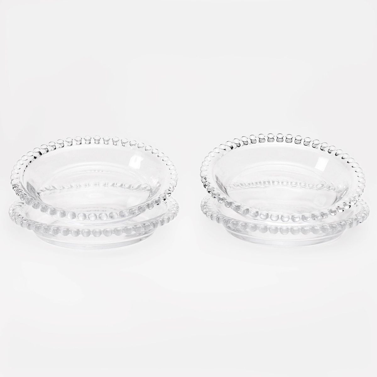 ROBERTA ALLEN - Set x4 de fuentes Vidrio 13,7 x 13,7 cm