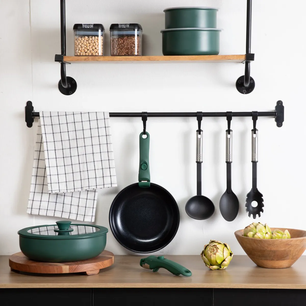 WURDEN - Juego de ollas Wurden: Smart Click. Bateria Antiadherente 15 piezas