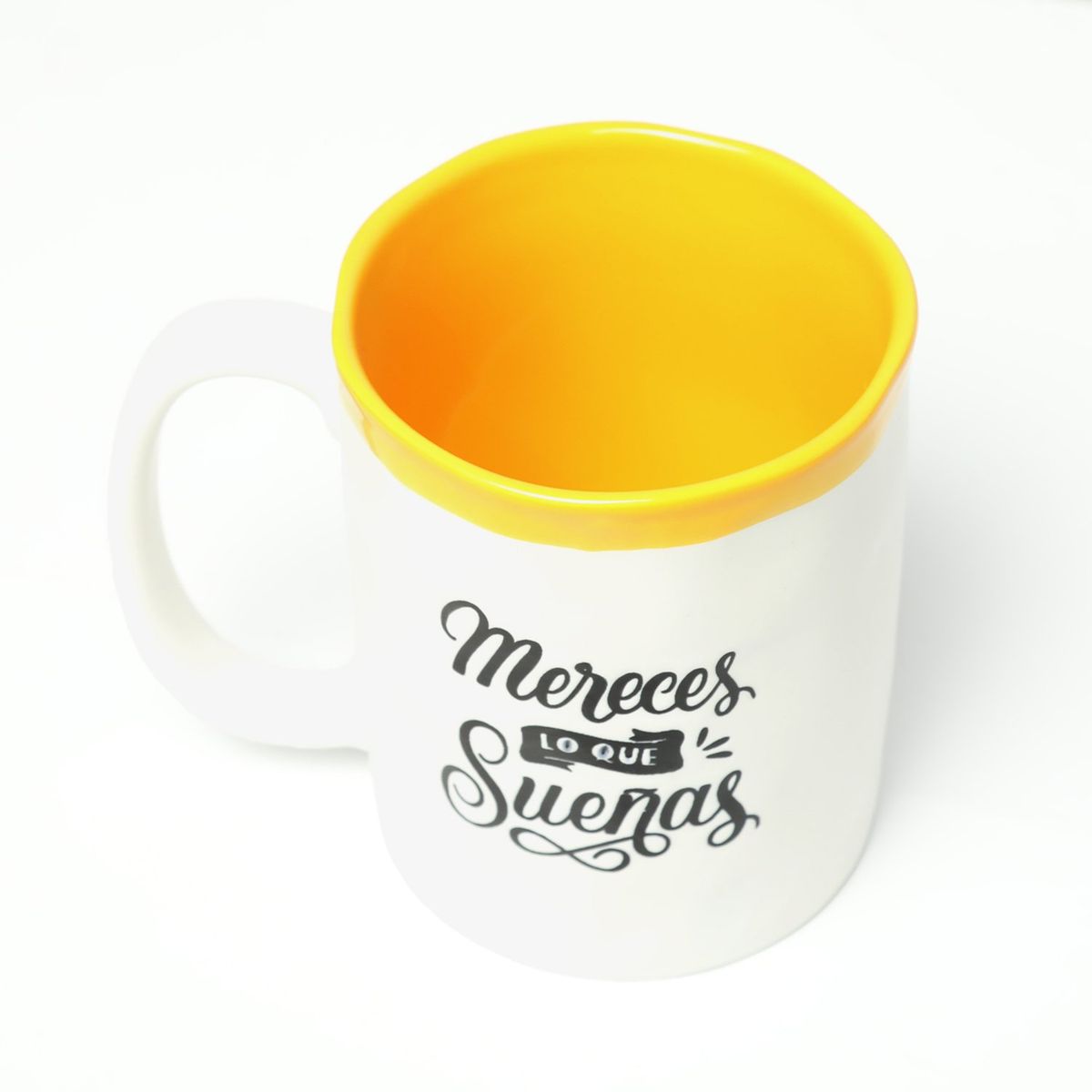 MICA - Mug de Porcelana Taza Frases 320 ml 9 x 11 cm