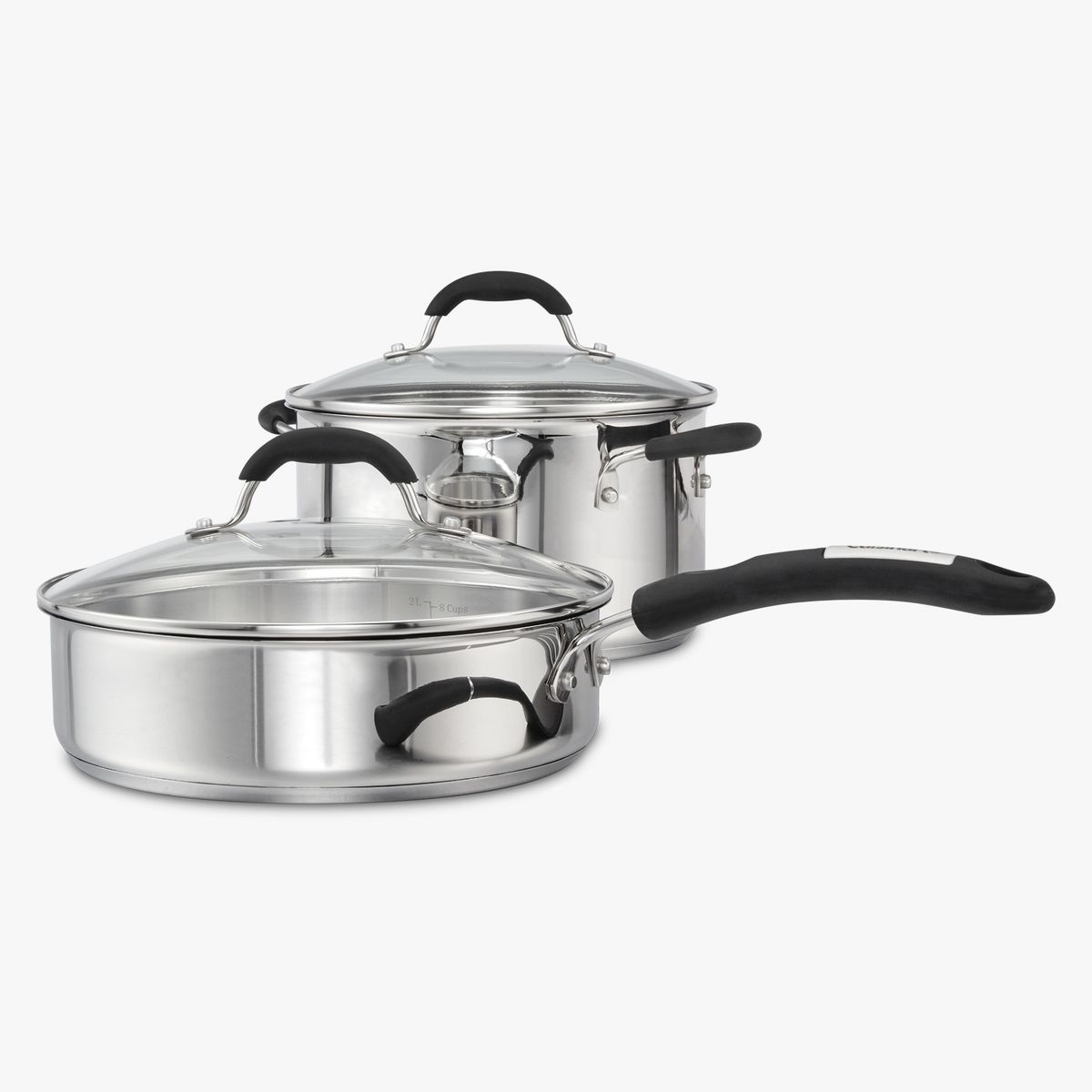 CUISINART - Juego de ollas de acero CUISINART Cuisinart Acero inoxidable 12 Piezas