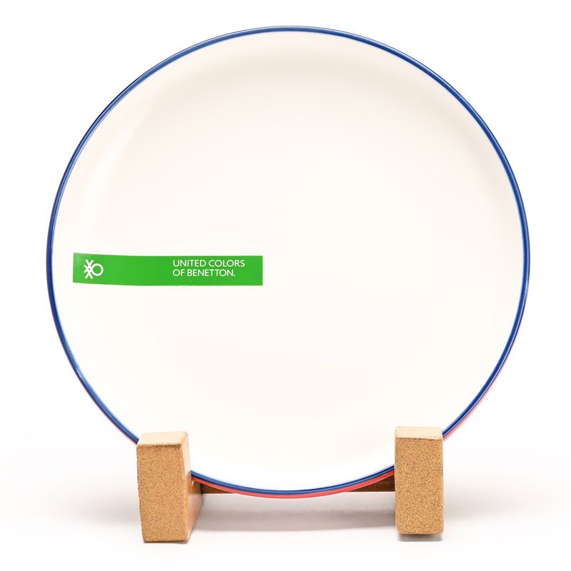 BENETTON - Plato principal de Porcelana Stack Rim 25.5 cm