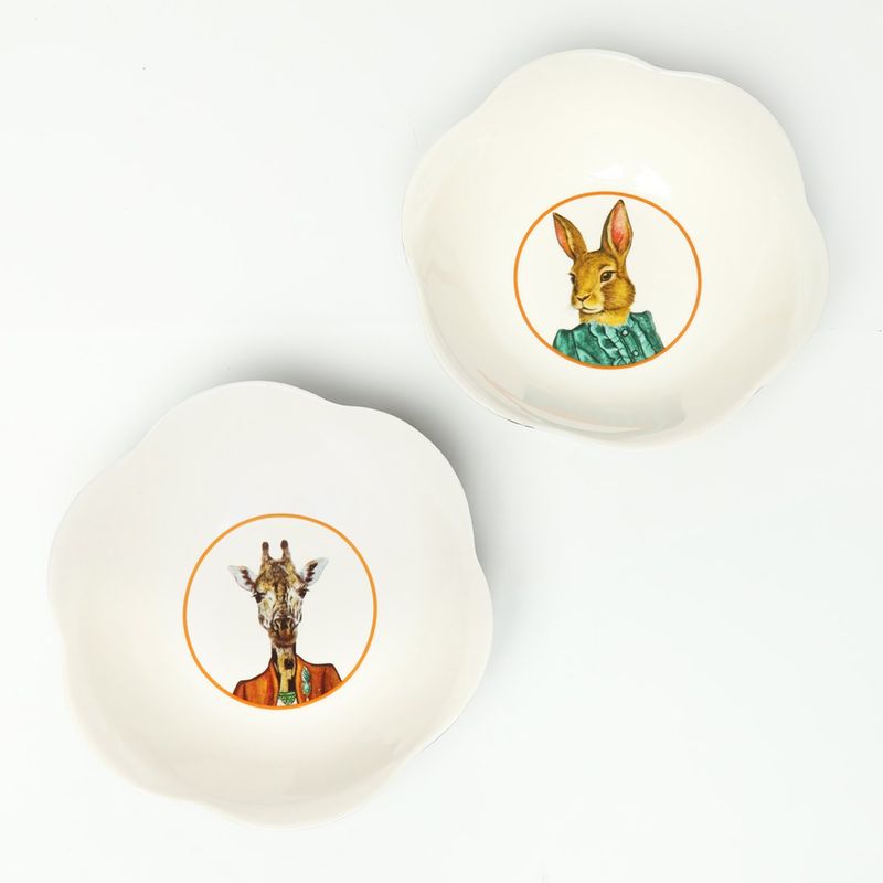 ROBERTA ALLEN - Bowls de Porcelana Set x2 Market Bloom Roberta Allen 14.7 x 4.5 cm