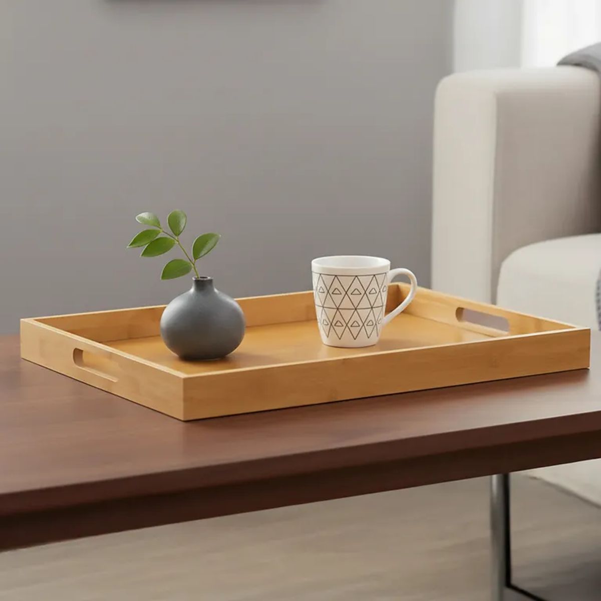 MICA - Bandeja Bambú 48 x 35 cm