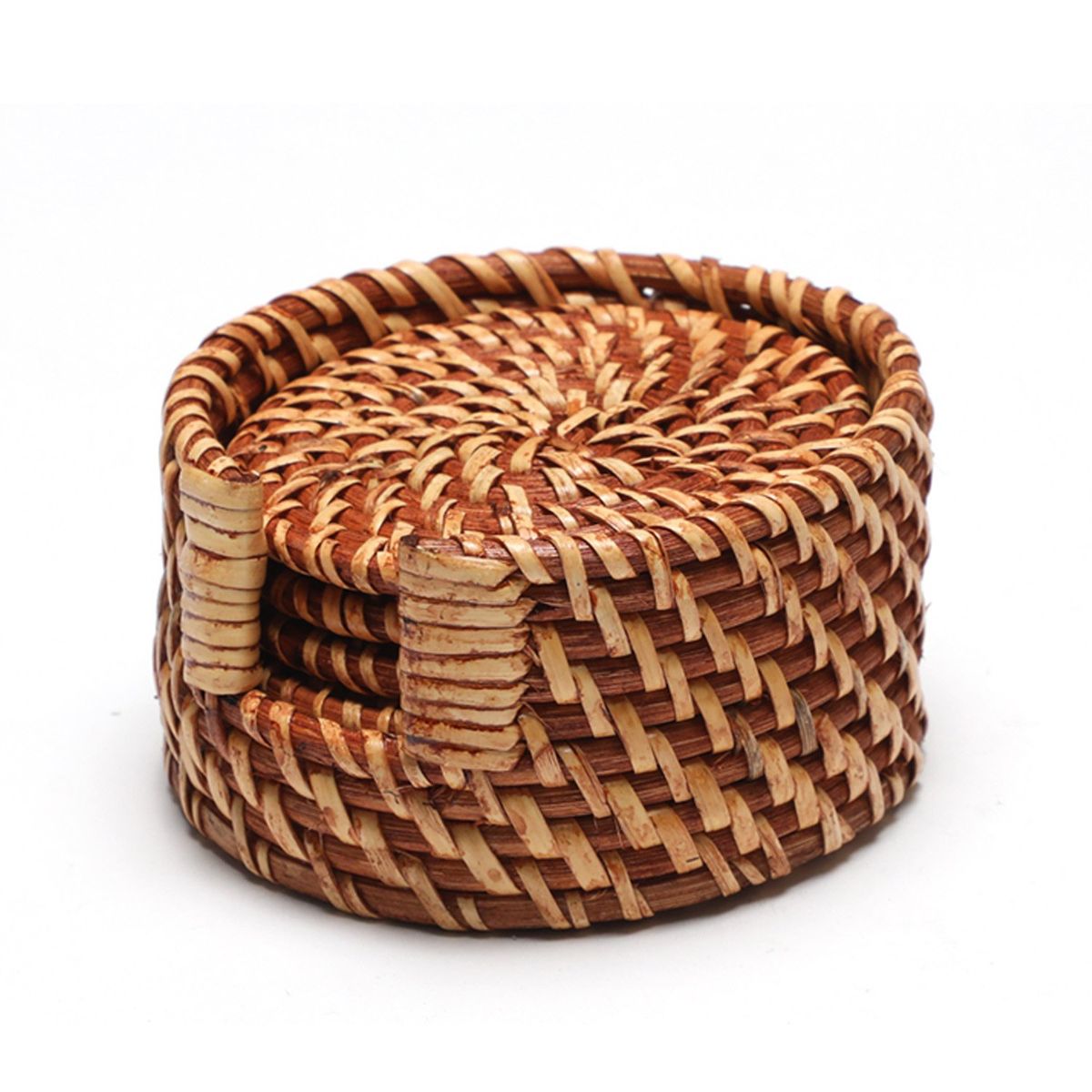 BASEMENT HOME - Portavasos Rattán 6 piezas