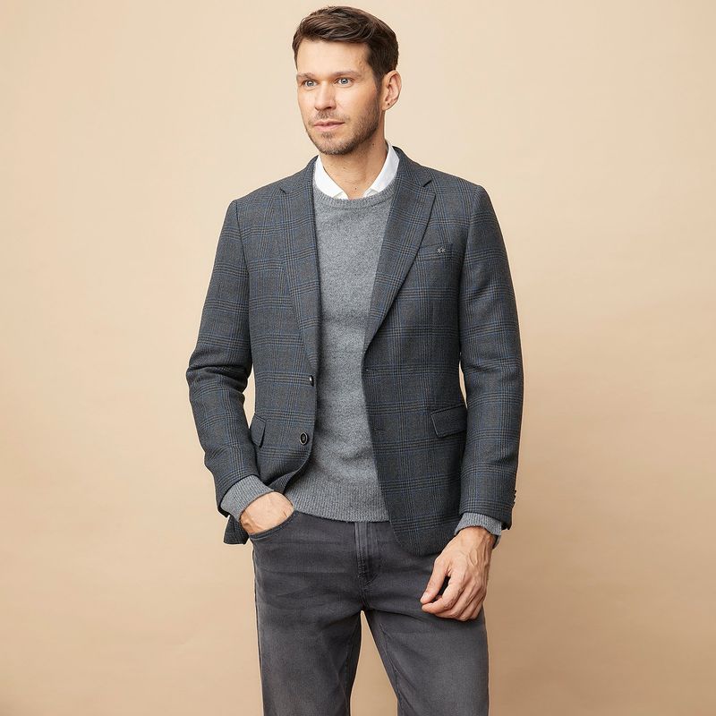 LA MARTINA - Blazer Hombre De Cuadros Lana LA MARTINA