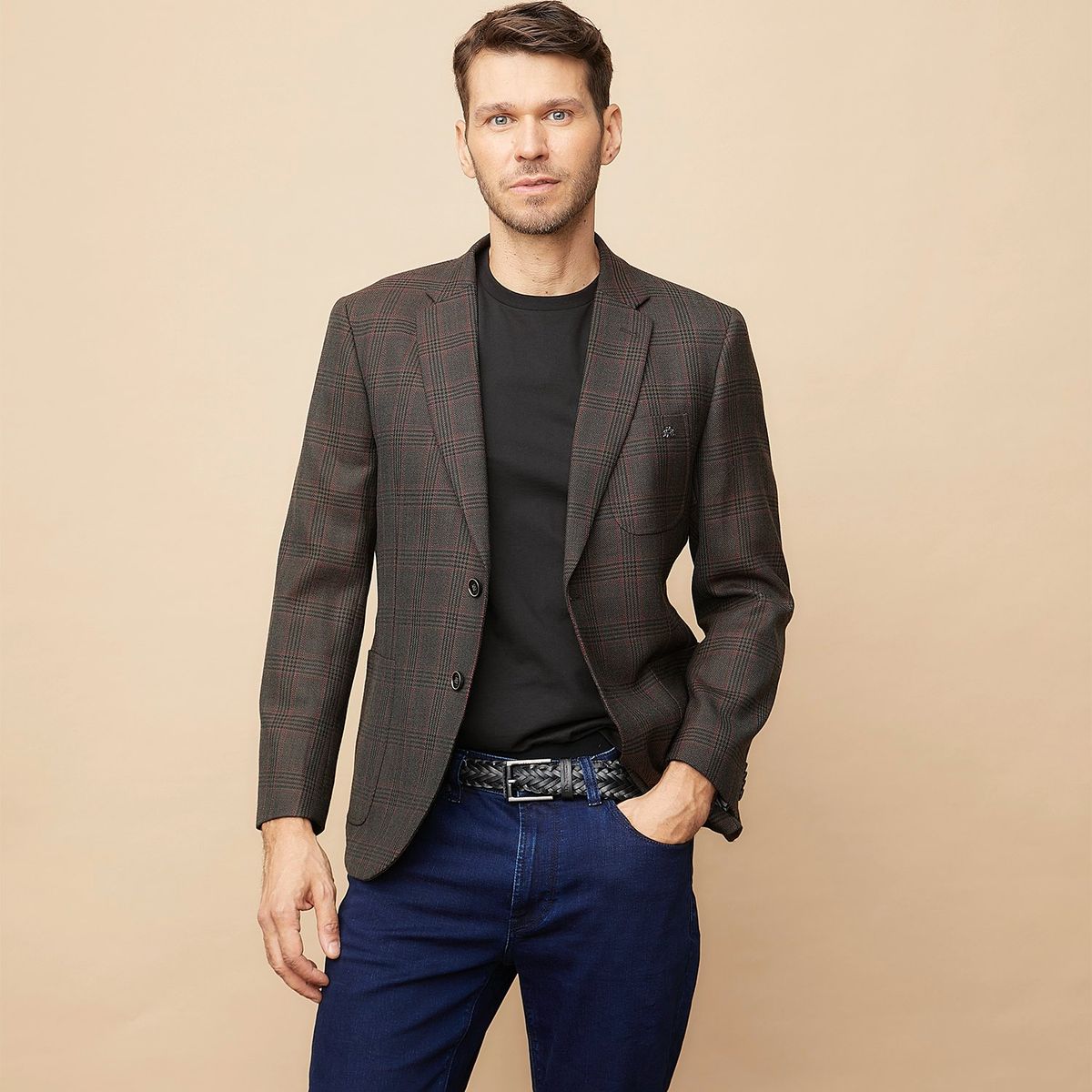 LA MARTINA - Blazer Hombre De Cuadros Lana LA MARTINA