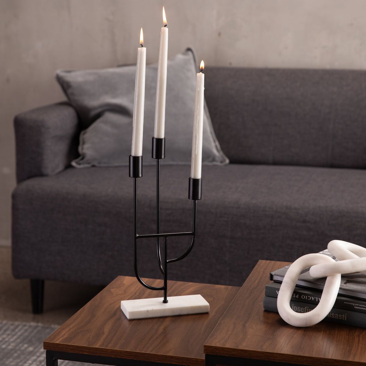 BASEMENT HOME - Candelabro Metal 34,5 cm x 16 cm BASEMENT HOME