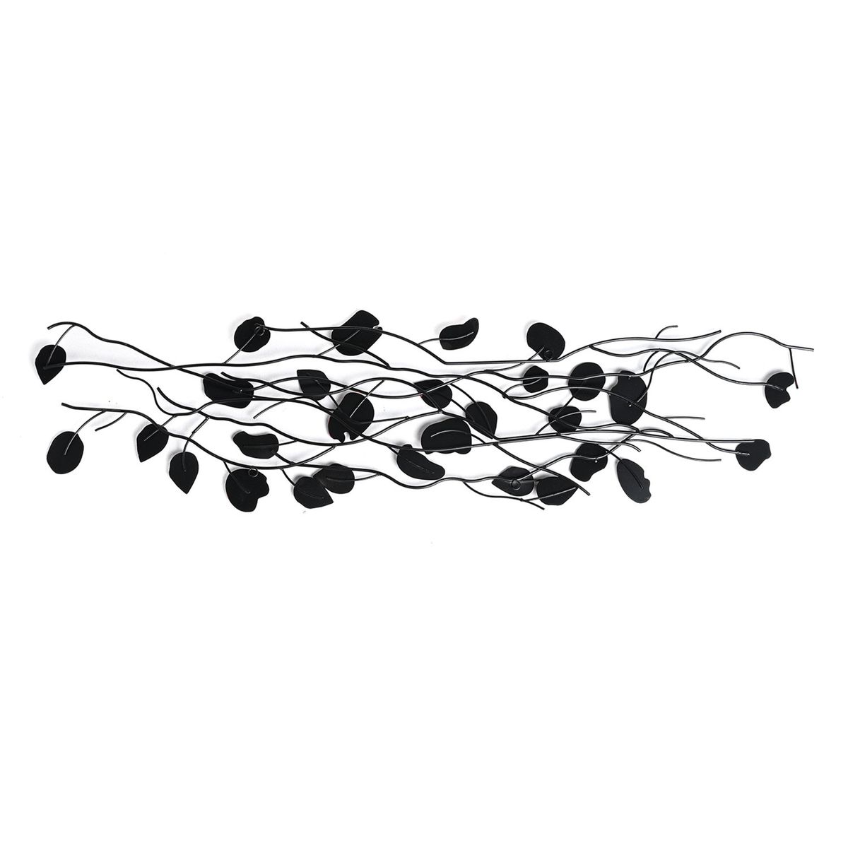 BASEMENT HOME - Cuadros Metal Arte De Pared Hojas Decorativas 130cm