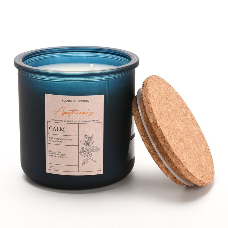 BASEMENT HOME - Vela aromática Geranio y Madera Fresca Calm 9,5 cm x 7,4 cm Basement Home