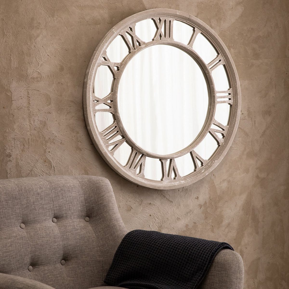 BASEMENT HOME - Espejo de pared Decorativo Redonda BASEMENT HOME