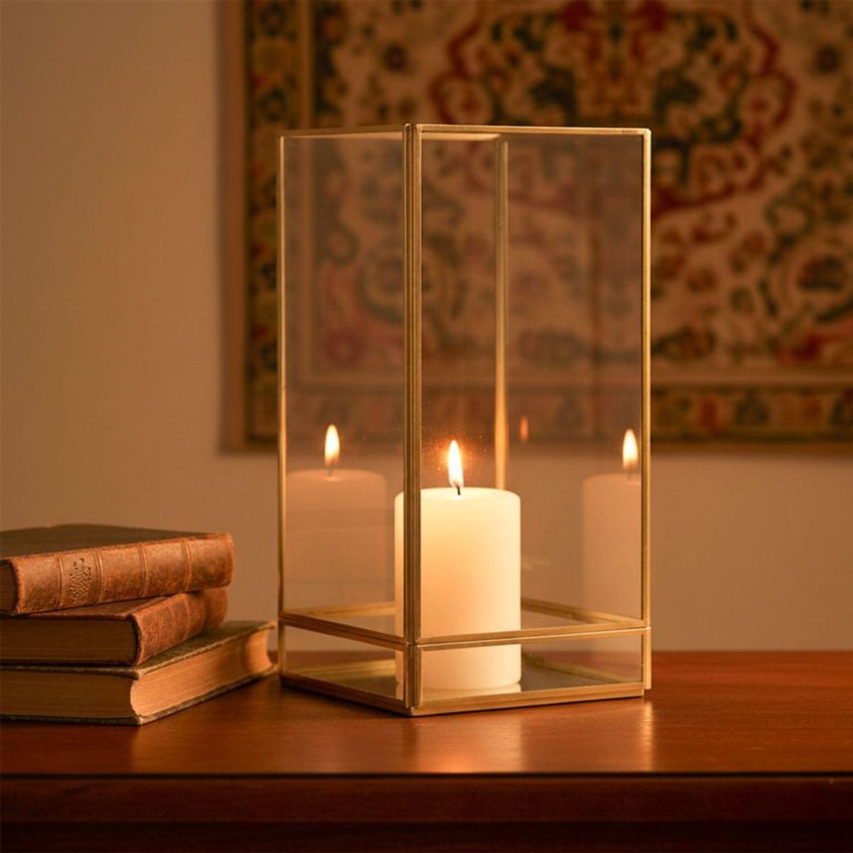 ROBERTA ALLEN - Farol Vidrio 31 cm x 15 cm ROBERTA ALLEN