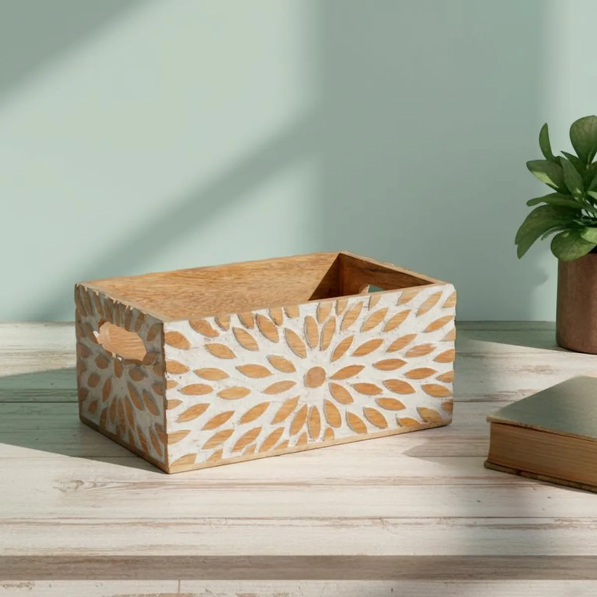 ROBERTA ALLEN - Caja organizadora Madera 7 x 22 cm Roberta Allen