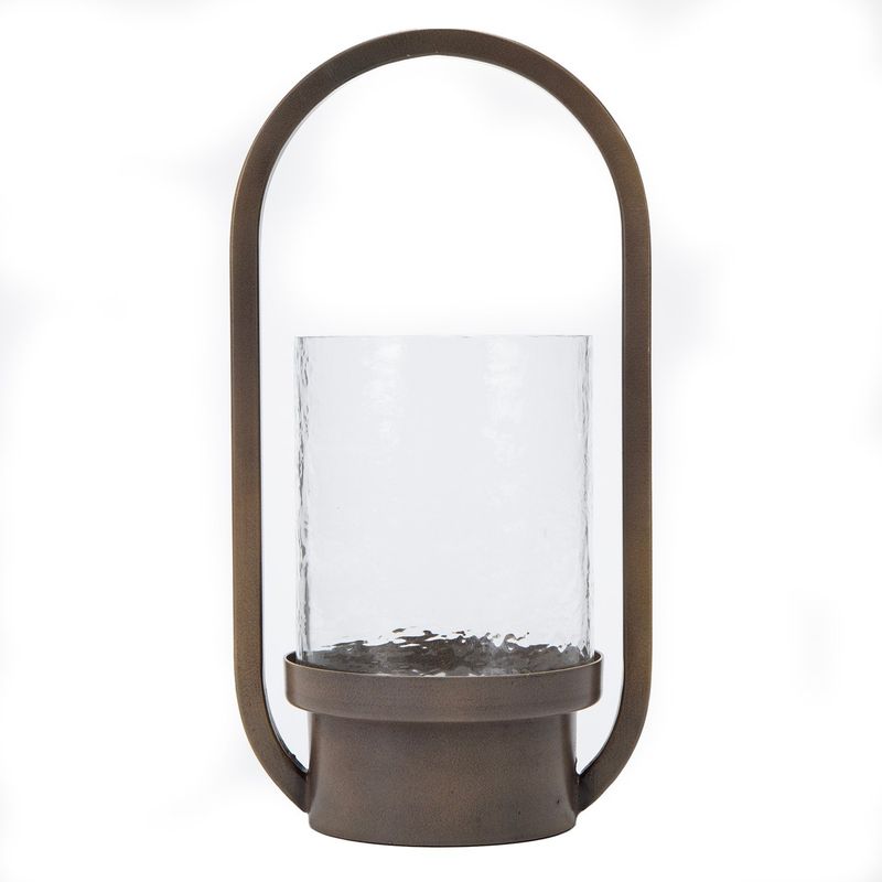 BASEMENT HOME - Farol Vidrio 34 cm x 18,5 cm BASEMENT HOME