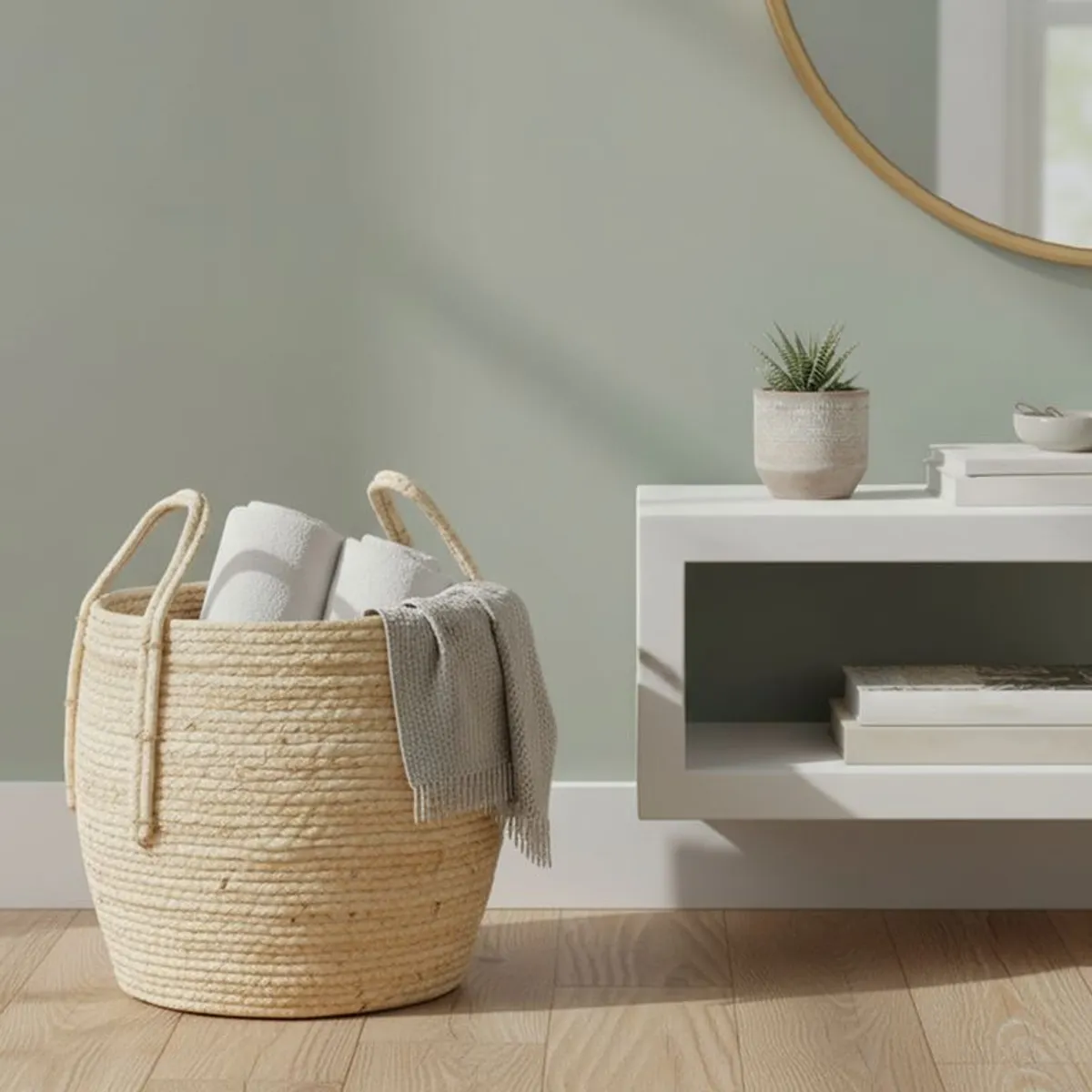 MICA - Canasta Algodón 27 cm x 24 cm