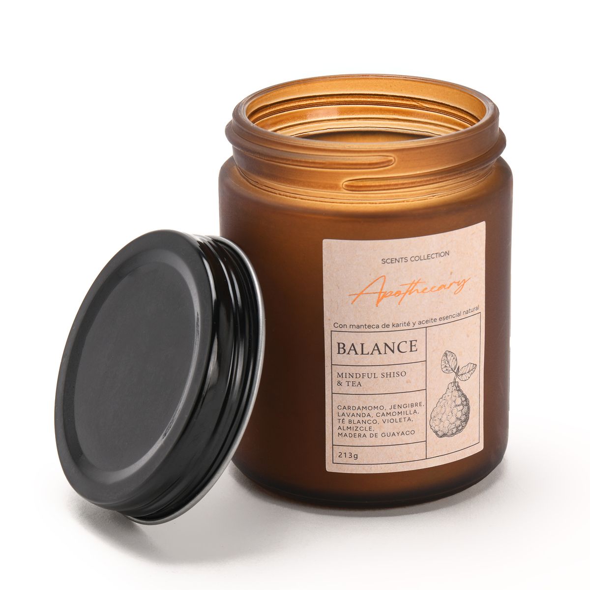 BASEMENT HOME - Vela aromática Te Blanco y Cardomomo Balance 9,5 cm x 7,4 cm Basement Home