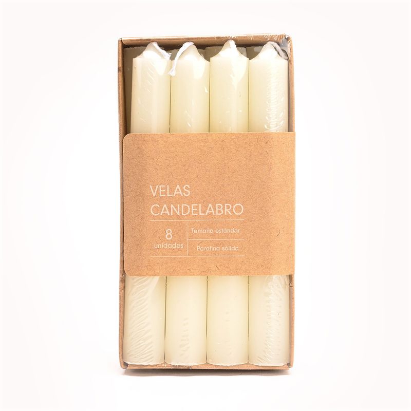 ROBERTA ALLEN - Set 10 Velas sin aroma Cera 16 cm x 2 cm ROBERTA ALLEN