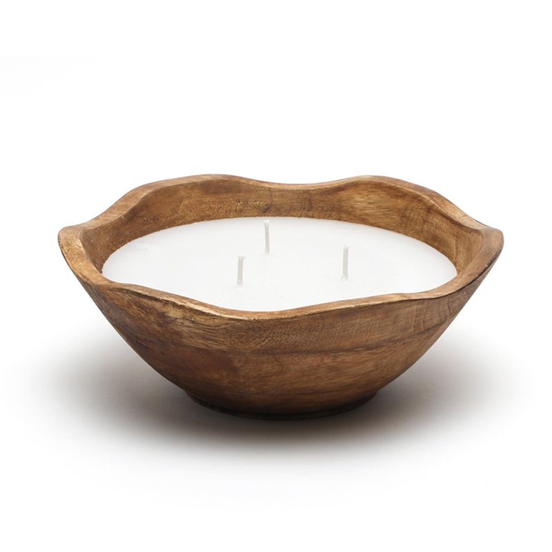 CASA CANTABRIA - Vela Decorativa en  Madera 20 cm x 20 cm