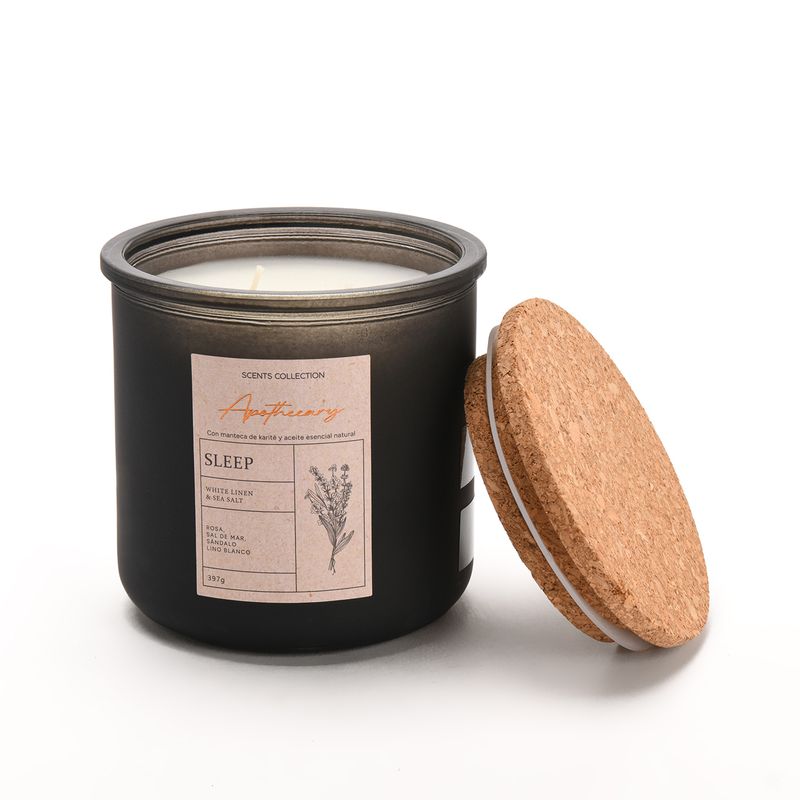 BASEMENT HOME - Vela aromática Lino Fresco y Brisa Marina Sleep 9,5 cm x 7,4 cm Basement Home
