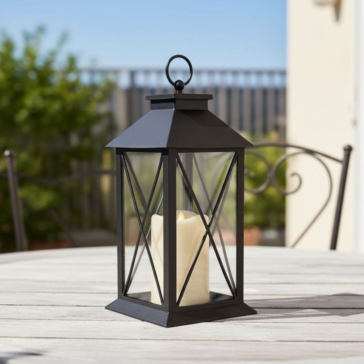 MICA - Farol de Metal 28,5x14 cm