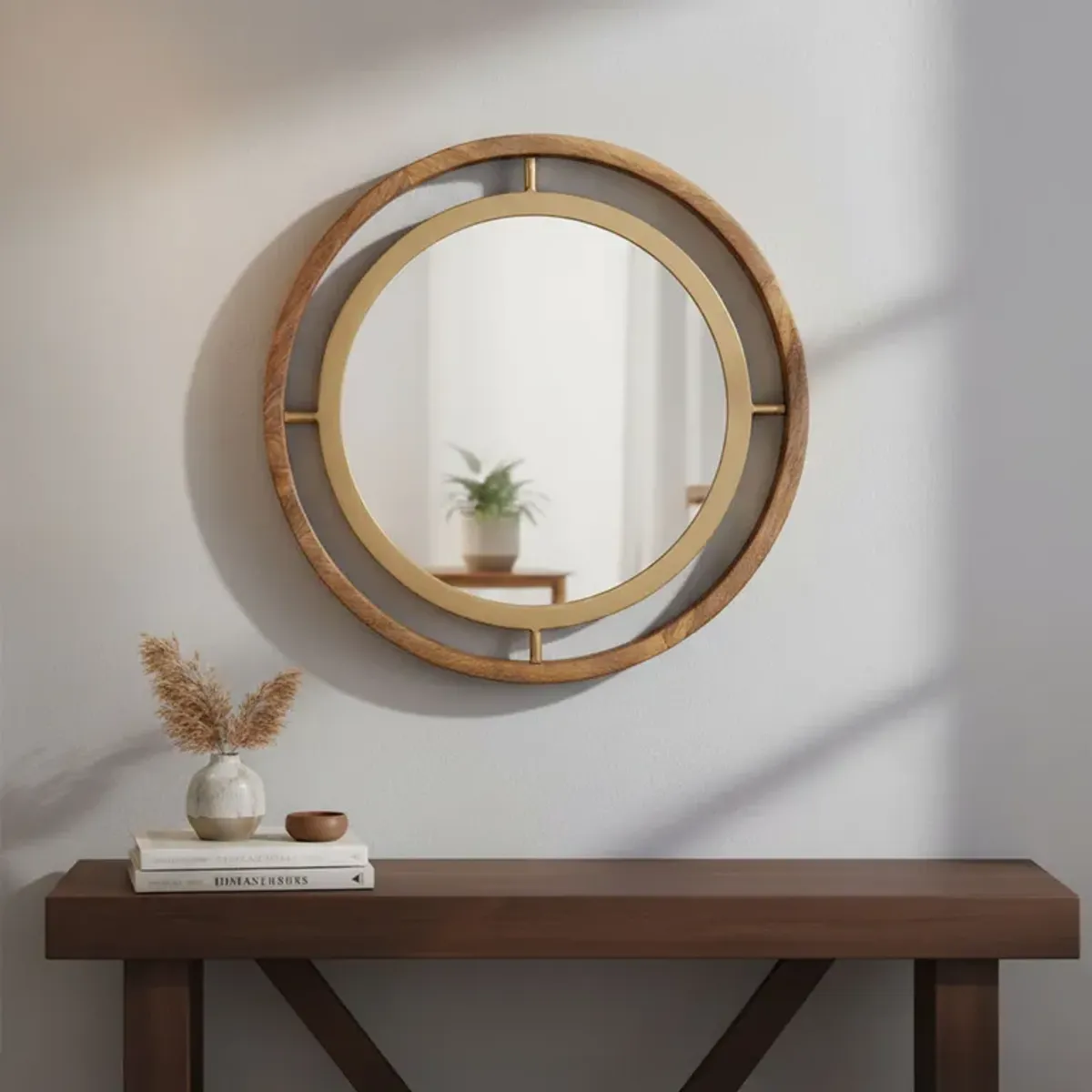 BASEMENT HOME - Espejo de pared Decorativo Redonda BASEMENT HOME