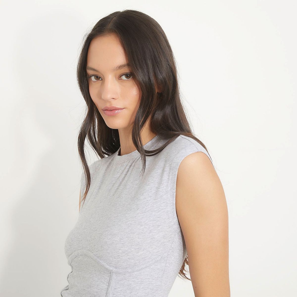 SYBILLA - Blusa Mujer Manga corta de Algodón Sybilla Slim fit