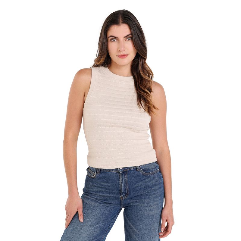 MOSSIMO - Blusa Mujer Sin mangas de Algodón Mossimo