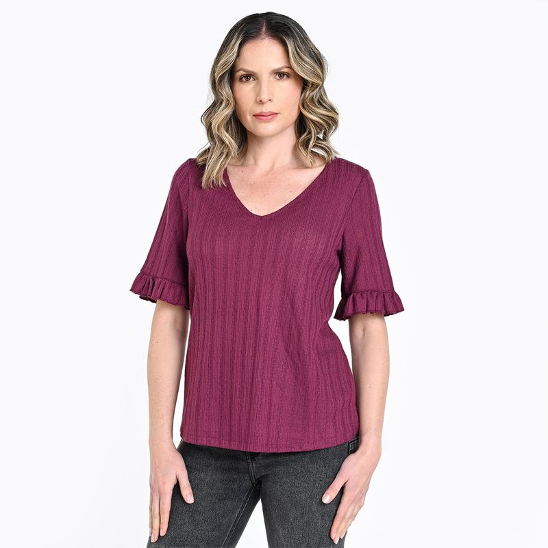 APOLOGY - Blusa Mujer Manga corta globo Apology