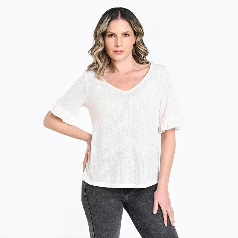 APOLOGY - Blusa Mujer Manga corta globo Apology