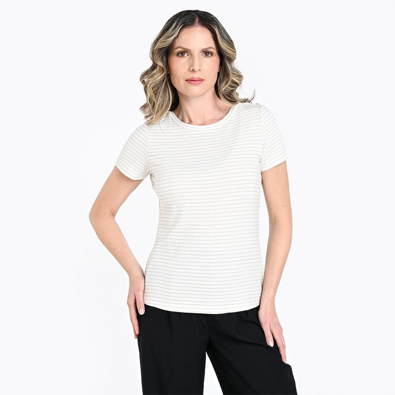 APOLOGY - Camiseta Mujer de Rayas Manga corta Apology 