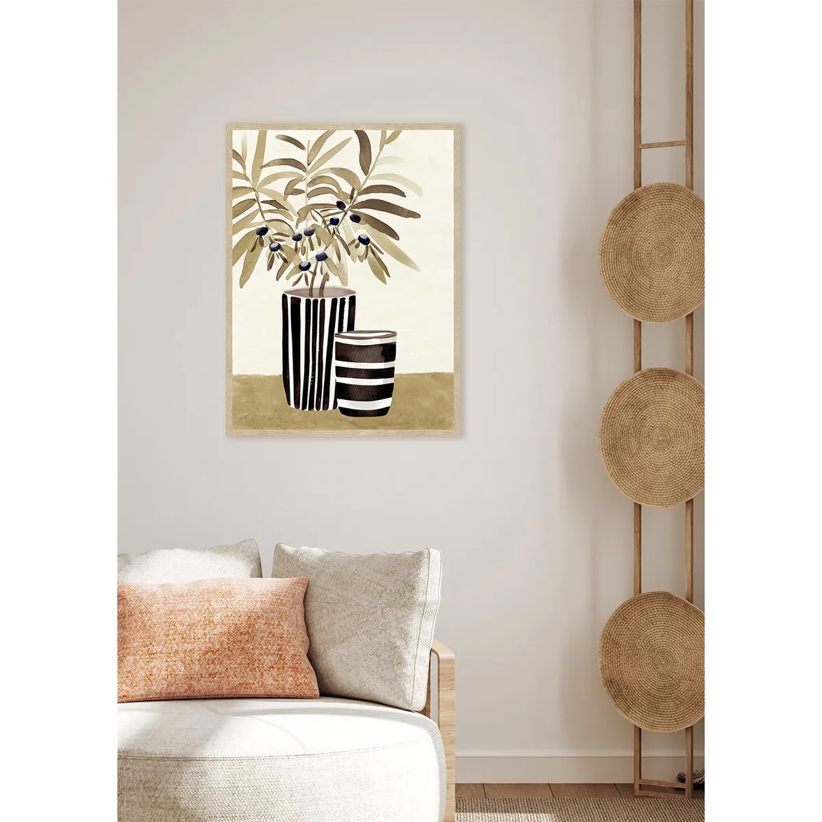 MICA - Cuadro Decorativo Botánico Planta 30x40 cm