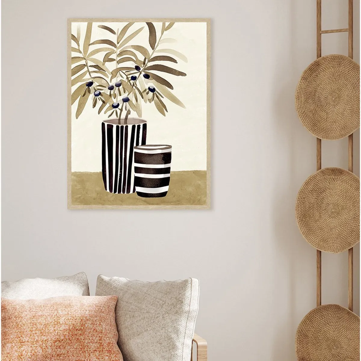 MICA - Cuadro Decorativo Botánico Planta 30x40 cm