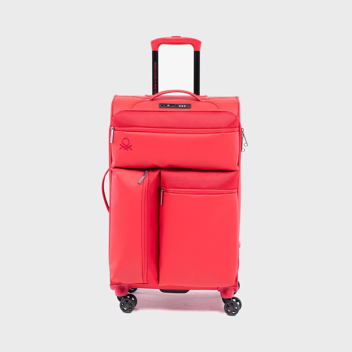 BENETTON - Maleta de viaje 10 KG - Maleta de Cabina blanda Benetton Ruedas 360° candado TSA 