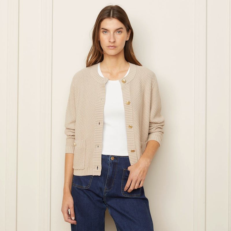 BASEMENT - Cardigan Mujer de Algodón Basement