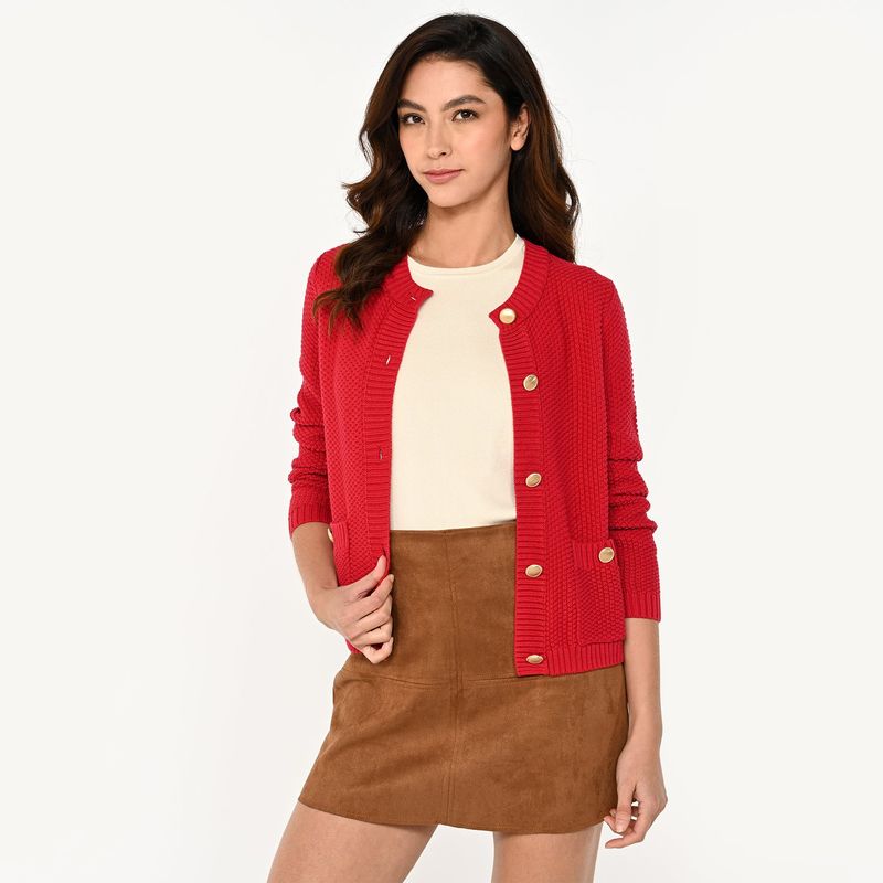 BASEMENT - Cardigan Mujer de Algodón Basement
