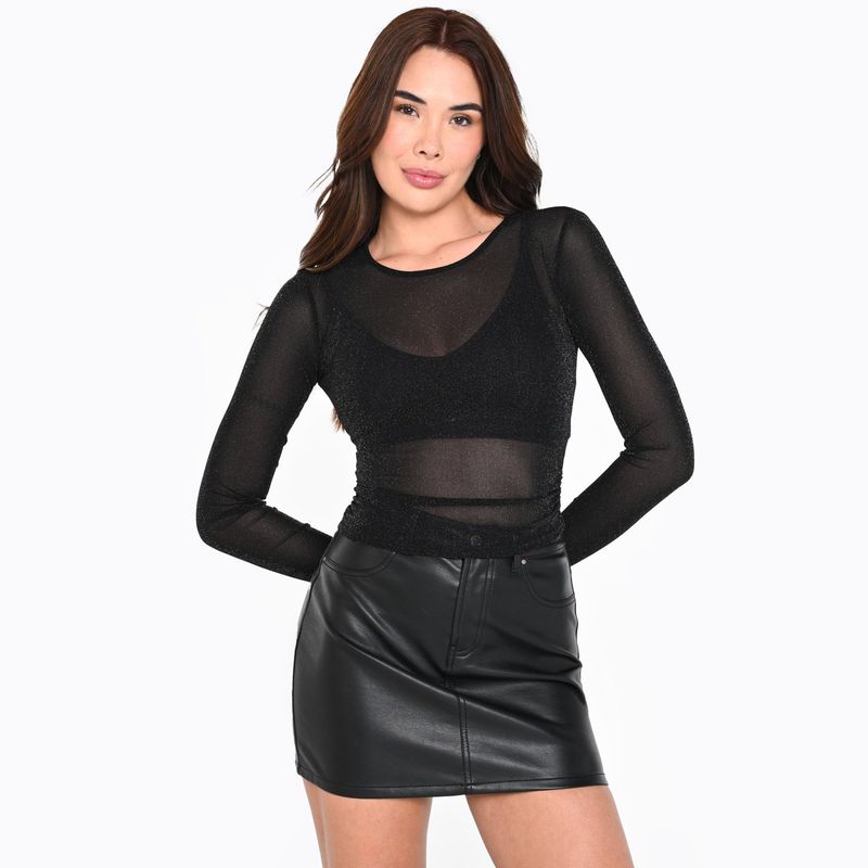 MOSSIMO - Camiseta Mujer Manga larga Mossimo