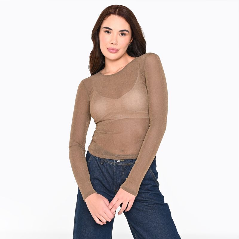 MOSSIMO - Camiseta Mujer Manga larga Mossimo