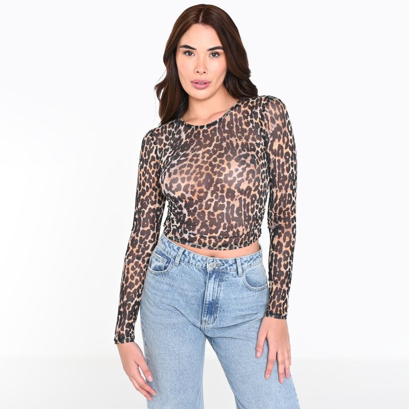 MOSSIMO - Camiseta Mujer Manga larga Mossimo